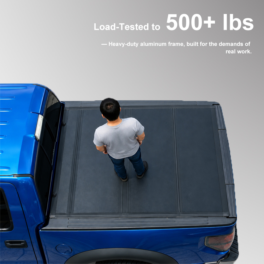 Load bearing capacity of GMC Canyon hard quad fold tonneau cover