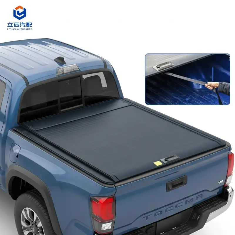 Capac de tonneau retractabil manual din aluminiu dur pentru Toyota
