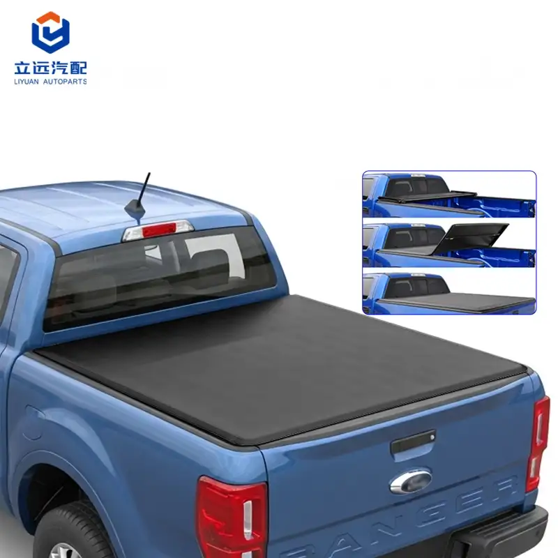 Husă de tonneau din vinil moale cu trei pliuri pentru Ford Lincoln